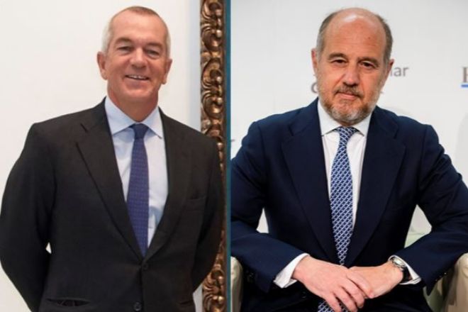 Joaquín Arenas, presidente de Bank of America para España y Portugal (izquierda), y Pablo Díaz Megías, 'country head' de UBS en España.