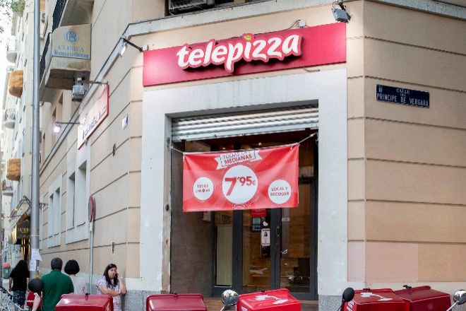Establecimiento de Telepizza en Madrid.
