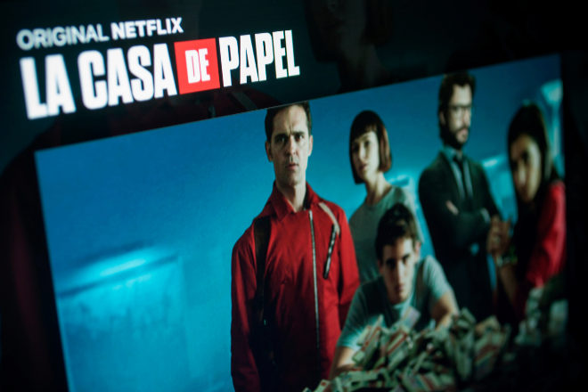 La casa de papel, una de las series más exitosas de Netflix.