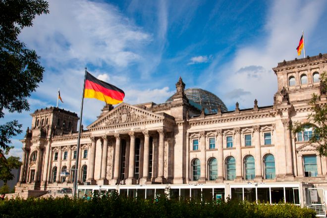 Edificio del Bundestag, en Berlín, Alemania