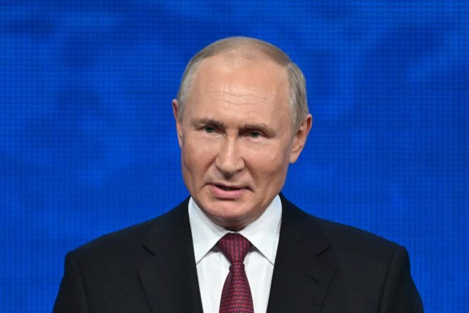 Vladimir Putin, ayer en el Kremlim.