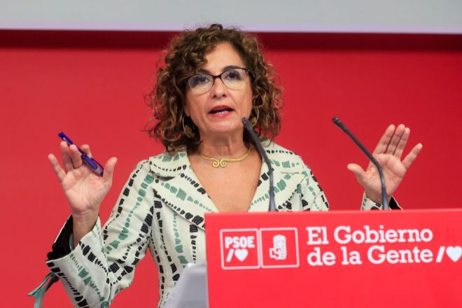 La vicesecretaria General del PSOE y ministra de Hacienda, María Jesús Montero.