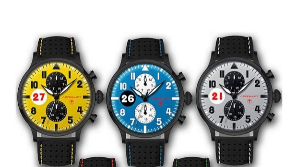 Relojes de piloto de la marca española Aeroluft.