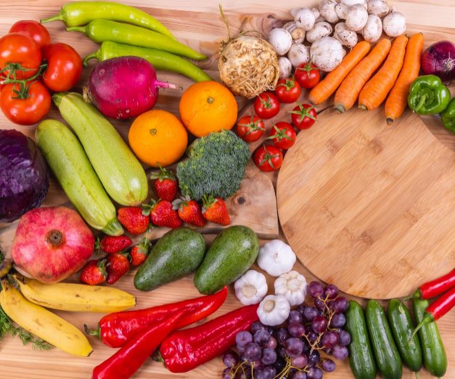 La dieta para la calistenia admite fruta y verdura, sin límite.