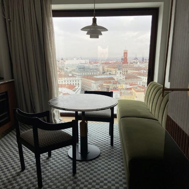 Una de las vistas desde la suite presidencial. 