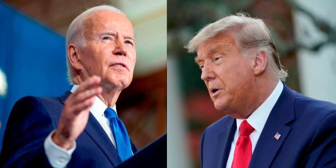 Los dos últimos presidentes de Estados Unidos, Joe Biden (izquierda) y Donald Trump.