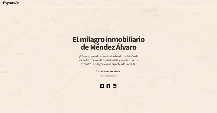 El milagro inmobiliario de Méndez Álvaro
