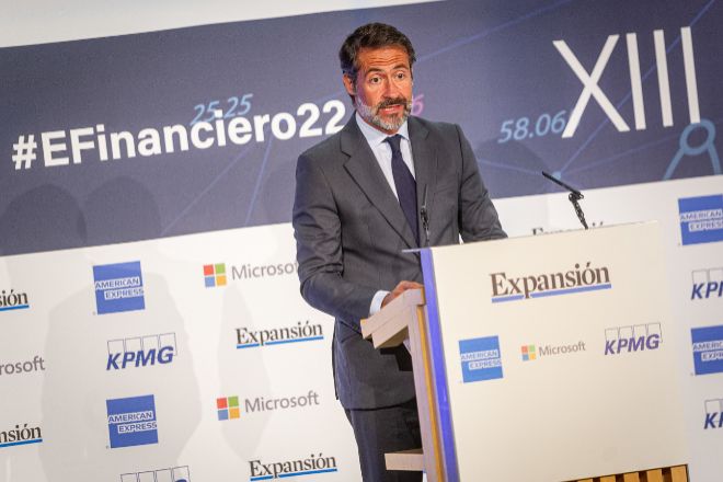 Juanjo Cano, presidente de KPMG, durante la segunda jornada del XIII Encuentro Financiero EXPANSIÓN-KPMG y patrocinado por Microsft y American Express.