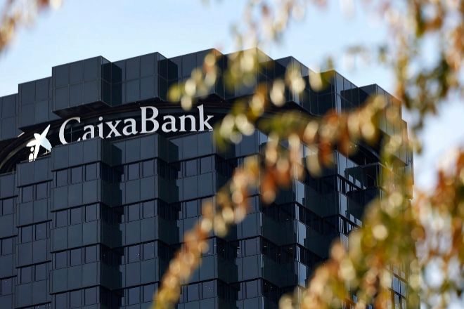 Sede corporativa de CaixaBank en Barcelona.