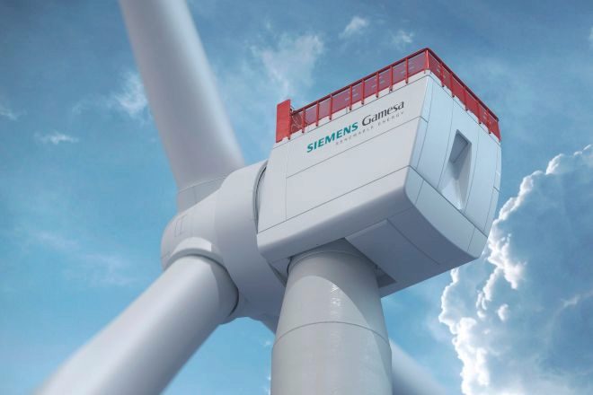 Turbina de 14 MW de Siemens Gamesa.