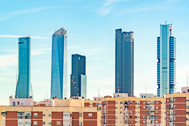 Distrito de las Cinco Torres en Madrid.