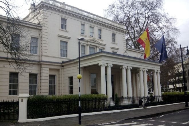 Embajada española en Londres en una imagen de archivo.