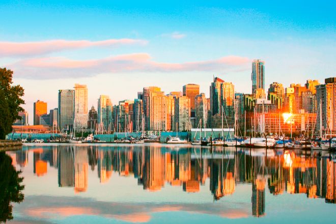 Vista de la ciudad de Vancouver, en Canadá.