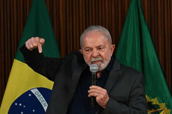 El presidente de Brasil, Luiz Inacio da Silva.