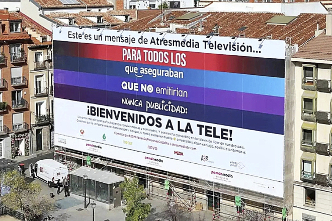 imagen de la campaña con la que Atresmedia dio la bienvenida en 2022 al resto de plataformas 'streaming' en el modelo de anuncios