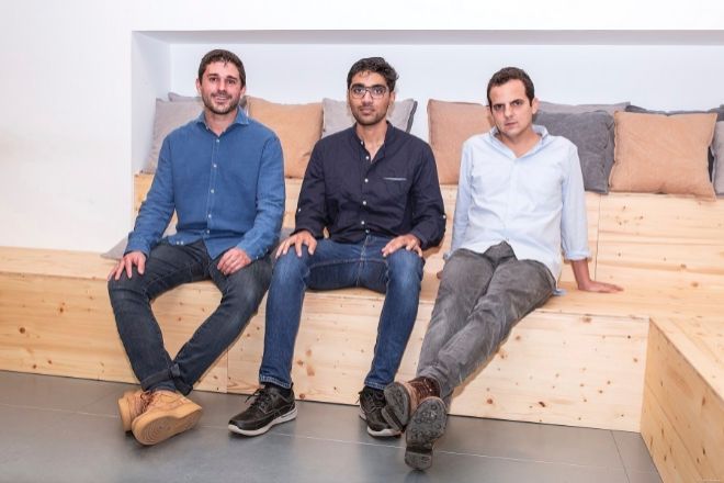 Xavier Rosales, Suraj Shirvankar y Fernando Benito, cofundadores de Paack, una de las empresas del ecosistema emprendedor más bien posicionadas para alcanzar el estatus de unicornio.