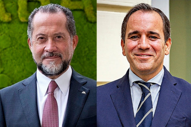 Juan Carlos Escotet, presidente de Abanca, y Pablo Torralba, CEO de Edmond de Rothschild.