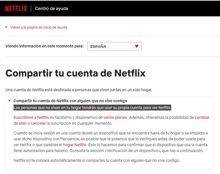 Así pretende Netflix bloquear el uso de cuentas compartidas