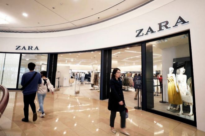 Imagen de escaparate de Zara, del Grupo Inditex.