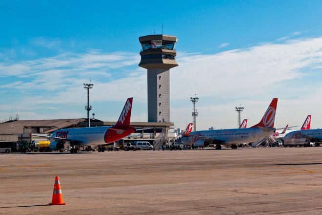 El aeropuerto de Congonhas, en São Paulo, es el de mayor tamaño de cuantos se adjudicó Aena el pasado agosto.