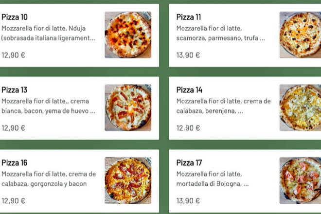 Pizzera Corteza 500. Da Internacional de la Pizza.