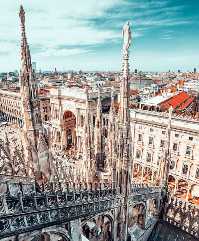 Visitar las terrazas del Duomo de Milán en una escapada de 3 días en Milán. Mikita Yo /Unsplash.