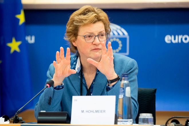 La eurodiputada Monika Hohlmeier, que encabeza la misión del Europarlamento para fiscalizar las ayudas europeas en España.