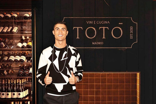 Cristiano Ronaldo en el restaurante Toto