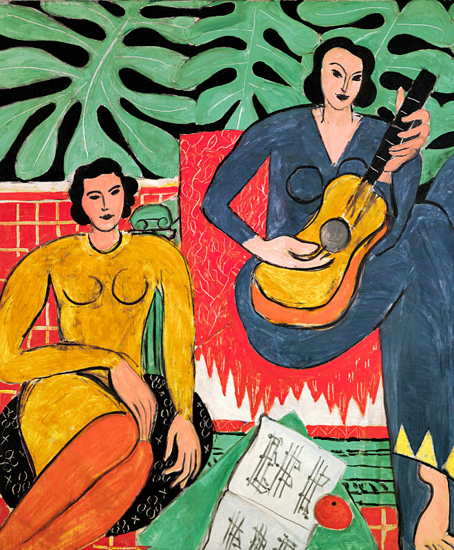 "La Musique" pintada en 1939 por Henri Matisse. Hoy está en la galería Albright-Knox, en Buffalo (EE.UU).