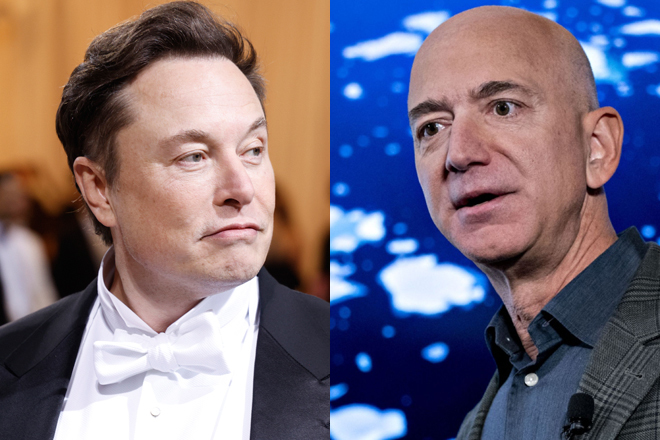 Elon Musk y Jeff Bezos.