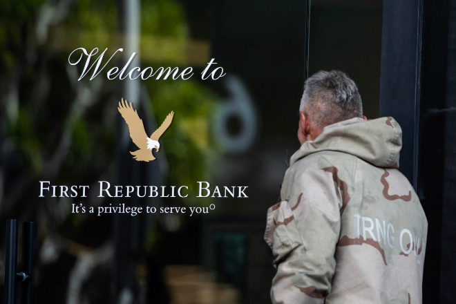 Oficina del banco californiano First Republic.