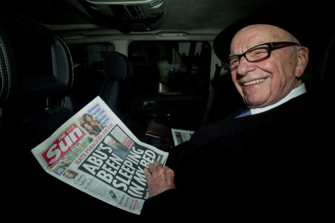 El magnate de los medios de comunicación Rupert Murdoch.