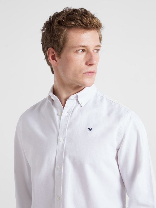 Camisa sport Oxford warm blanca de Silbon