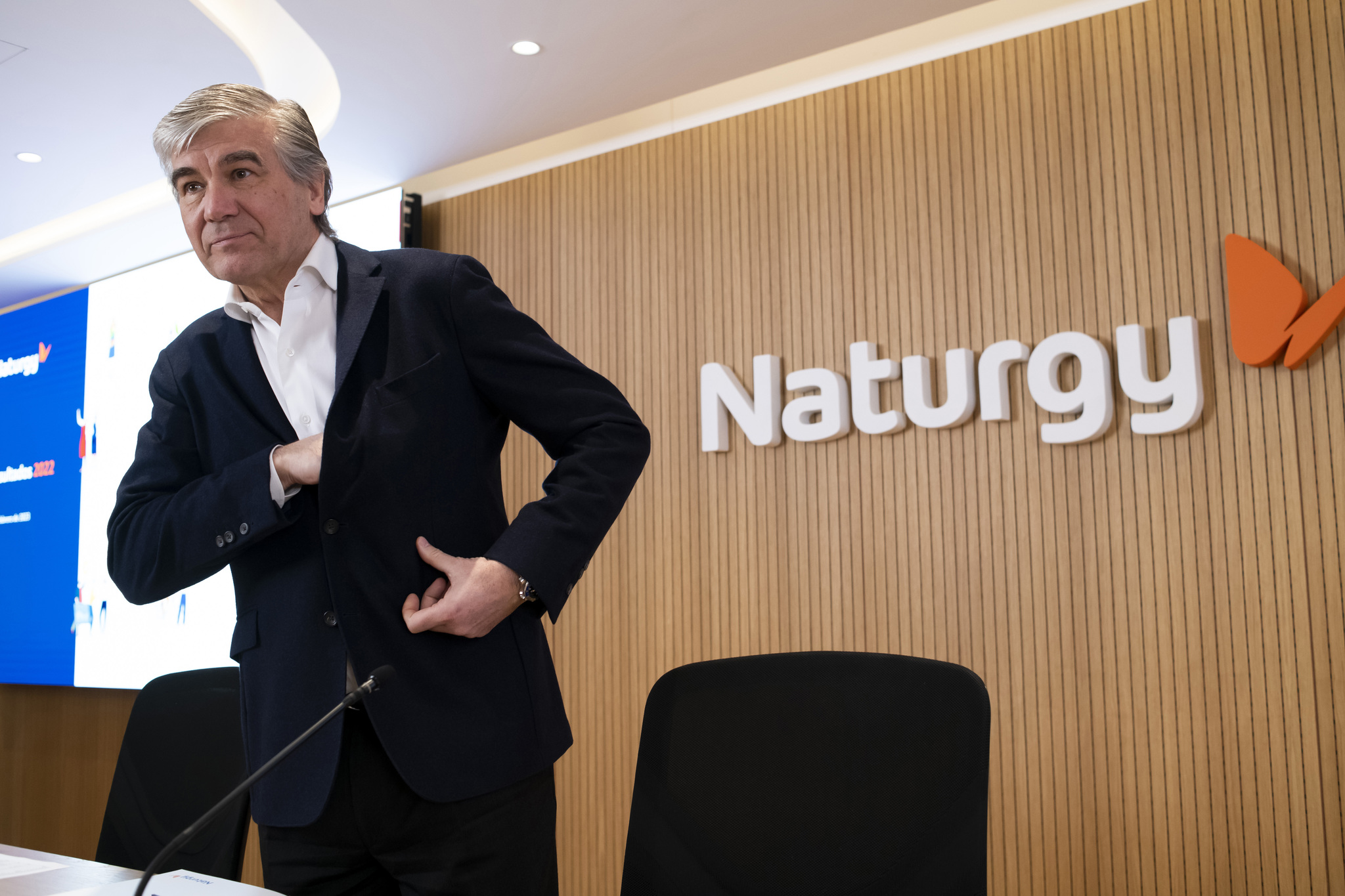 Francisco Reynés, presidente de Naturgy, esta semana en la junta.