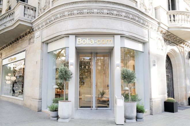 Entrada de la tienda de Bolia en Barcelona que abri el pasado marzo.