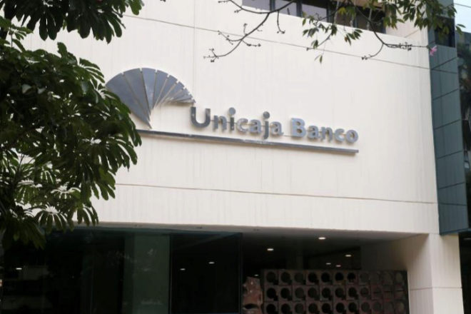 Sede de Unicaja Banco, en Málaga.