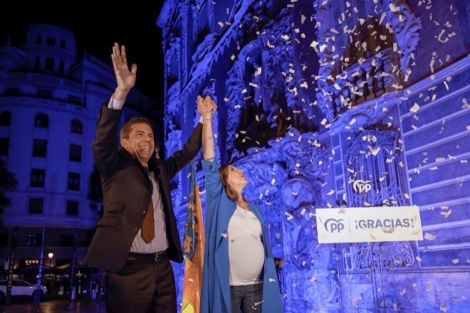 Carlos Mazón y Mª José Catalá encabezarán previsiblemente la Generalitat y el Ayuntamiento de Valencia, respectivamente.