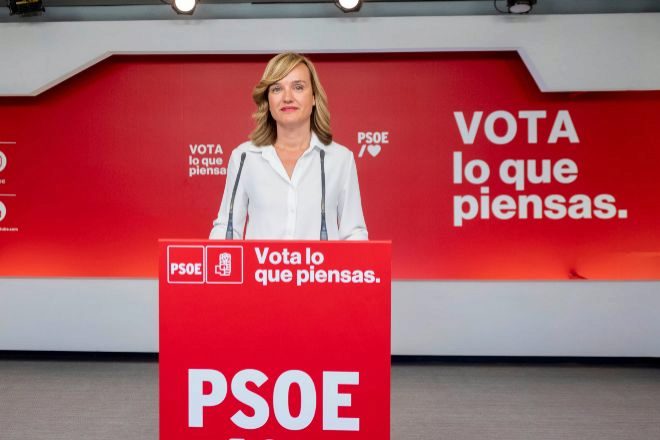 La portavoz del PSOE y ministra de Educación y Formación Profesional, Pilar Alegría.