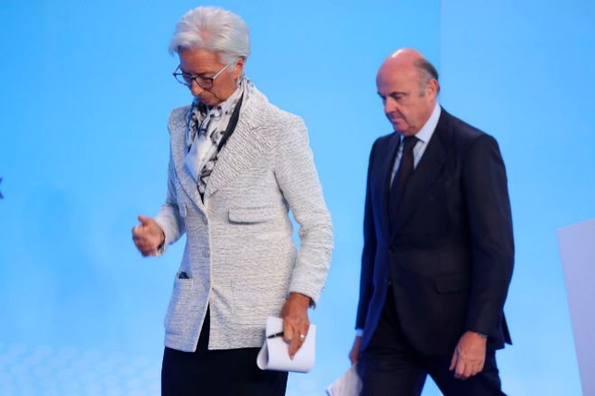 Christine lt;HIT gt;Lagarde lt;/HIT gt;, president of the European Central Bank (ECB), departs a news conference in Frankfurt, Germany, on Thursday, Sept. 8, 2022. The ECB hiked rates by 75 basis points and expects to tighten further as it raises inflation outlook to 2.3% rate in 2024. Photographer: Alex Kraus/Bloomberg