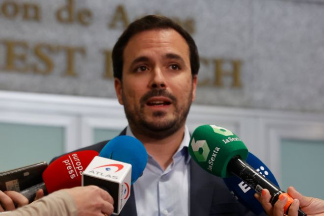 El ministro de Consumo, Alberto Garzón, el pasado 19 de mayo en declaraciones a los medios.