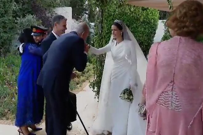 Los reyes eméritos asisten a la boda real de Hussein y Najwa en Jordania