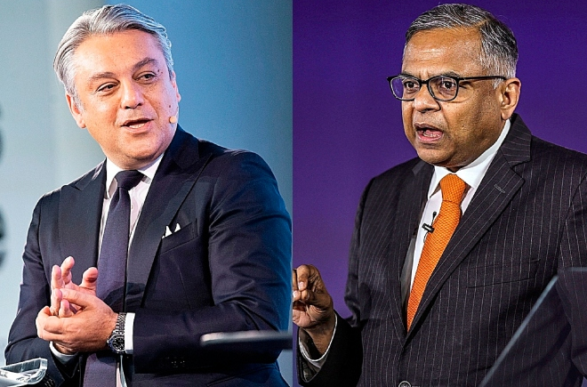 Luca de Meo es consejero delegado de Renault y Natarajan Chandrasekaran es presidente ejecutivo de Tata Sons.
