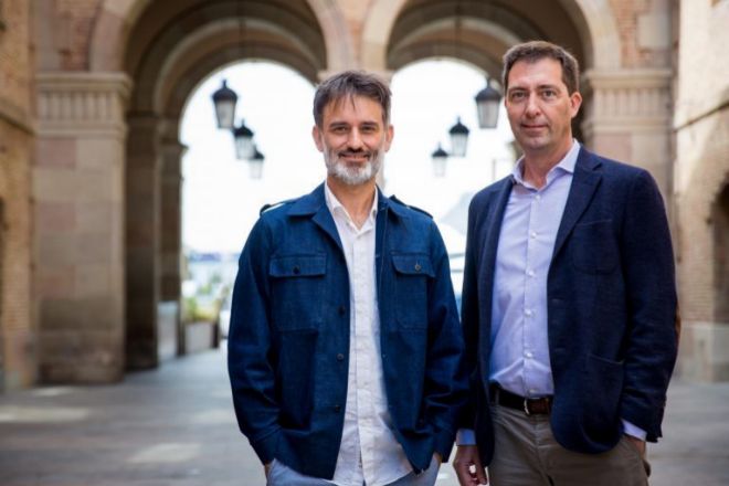 Alberto Villalobos, de 5G Ventures (izquierda), junto a Òscar Julià, de Sener.
