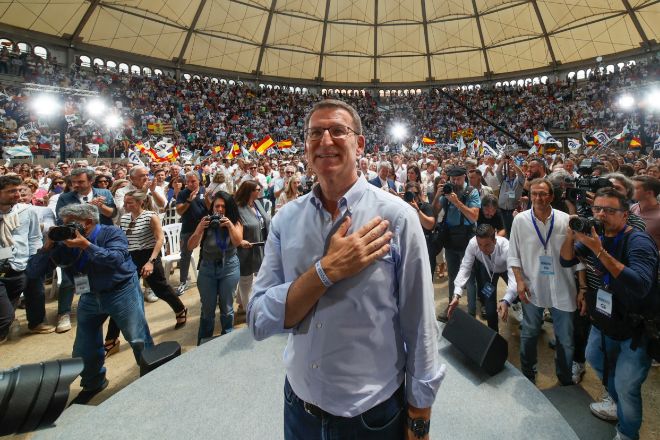 Feijóo pide el voto para «romper los bloques políticos del sanchismo» y recuperar la «estabilidad»