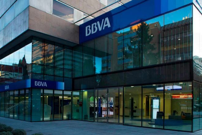 Oficina de BBVA en España.