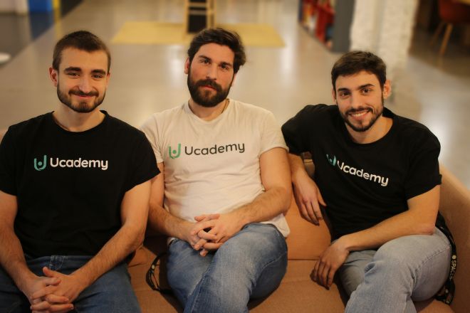 Miquel Palet, Ramiro Zandrino y Pablo Prieto, fundadores de Ucademy.
