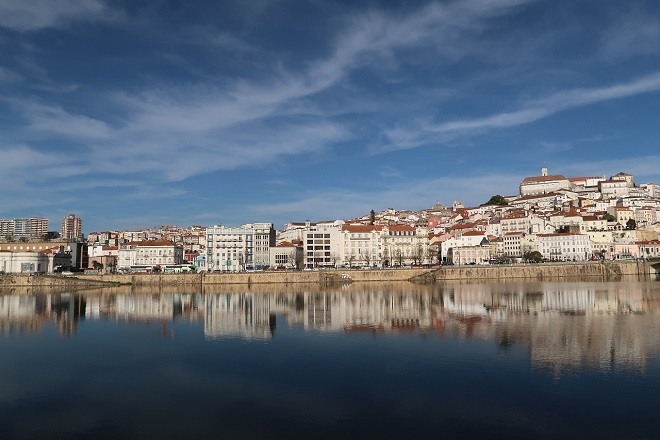 Vista panorámica de Coimbra, Portugal