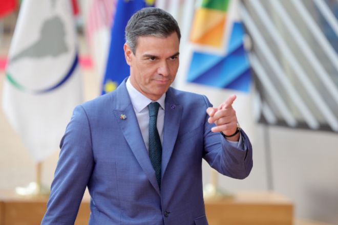 La moto de Sánchez se gripa