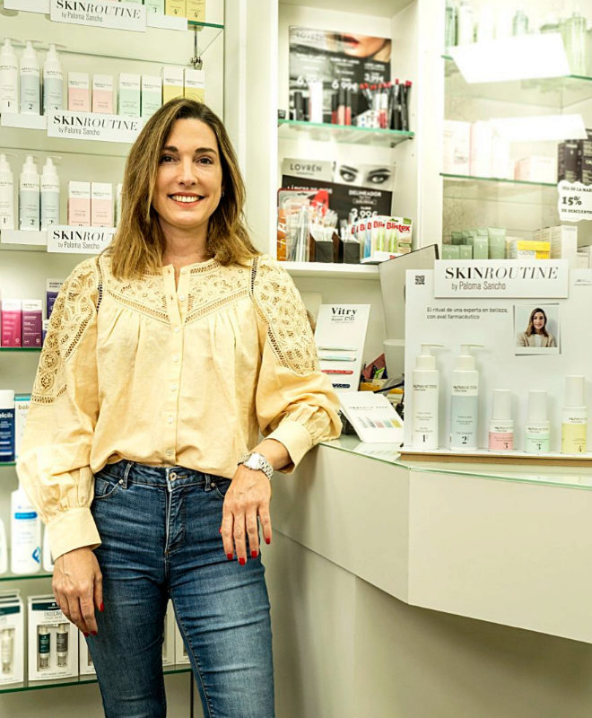 "He reunido en Skin Routine los principios activos que le van bien a mi piel sensible", afirma Paloma Sancho
