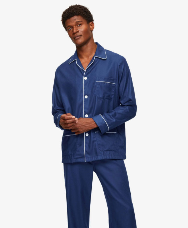 Pijama de algodón de Derek Rose. 370 euros